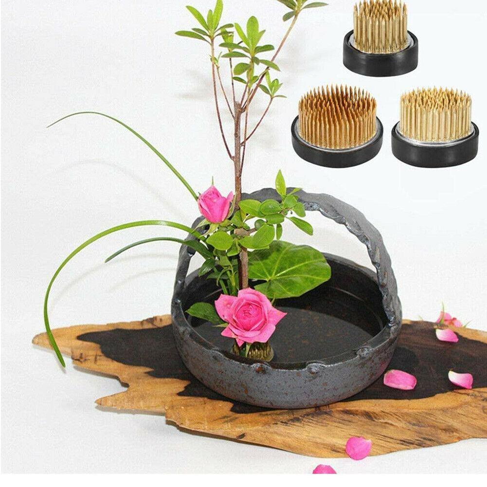 Ikebana Vase Kenzan - Redondo ikebana flor sapo com junta