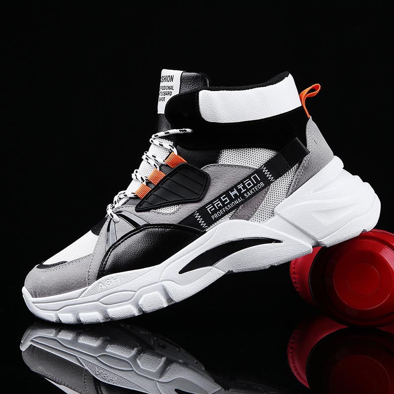 Japanese Lifestyle Goods - Hightop-Sapatilhas Esportivas Masculinas, Sapatilhas de Cima