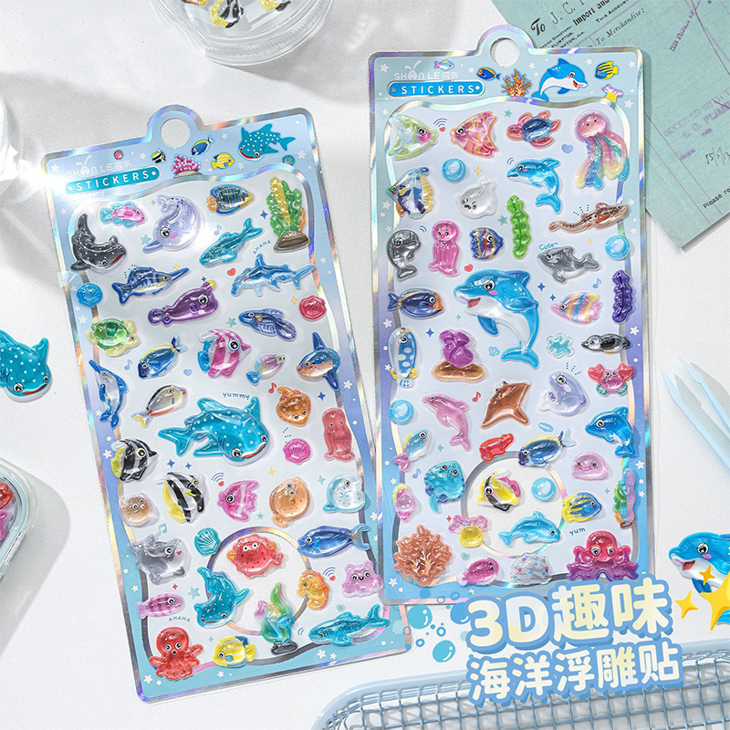 Japanese Lifestyle Items - Adesivo de Cristal em Relevo 3D