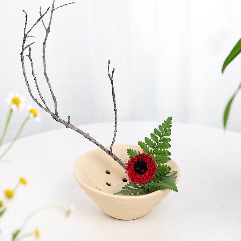 Cerâmica cavernas flor tigelas - Ikebana Vase Kenzan avaliação e preço