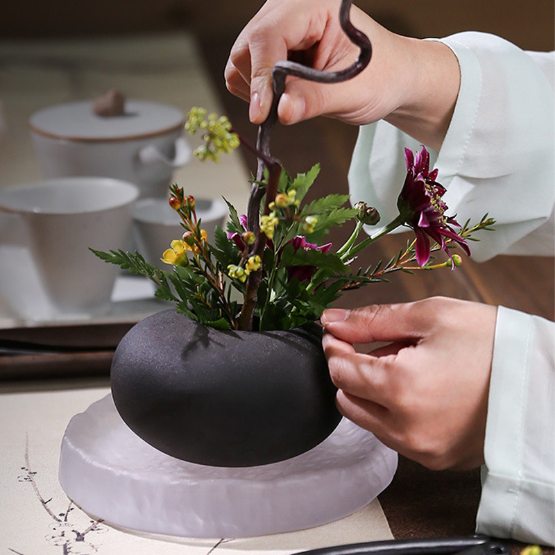Estilo japonês Ikebana Flower  - Ikebana Vase Kenzan avaliação e preço
